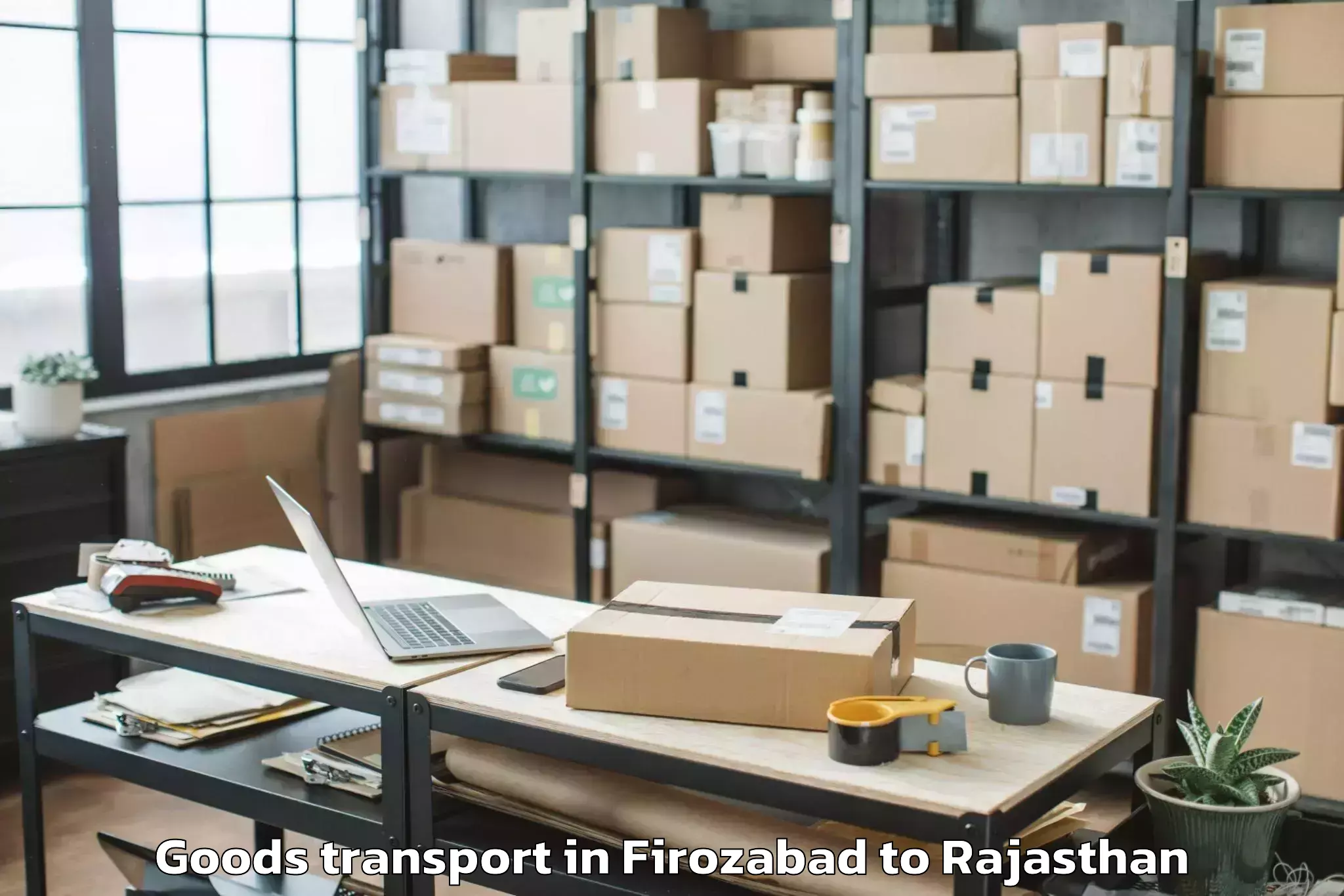 Book Firozabad to Baswa Goods Transport